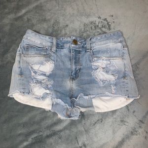 High-waisted Jean Shorts